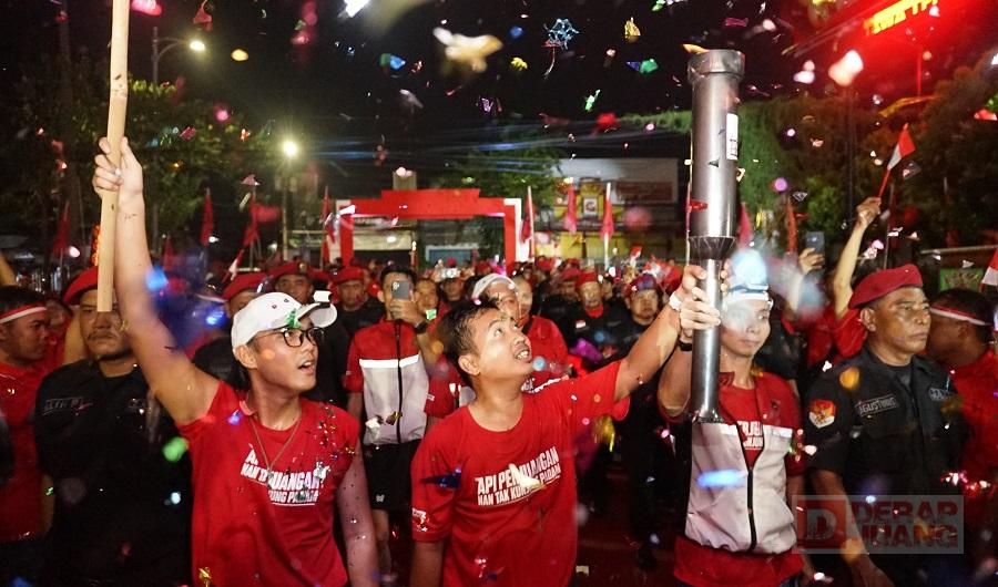 DPD Partai Sambut Rombongan Pembawa Obor “Api Perjuangan Nan Tak Kunjung Padam”