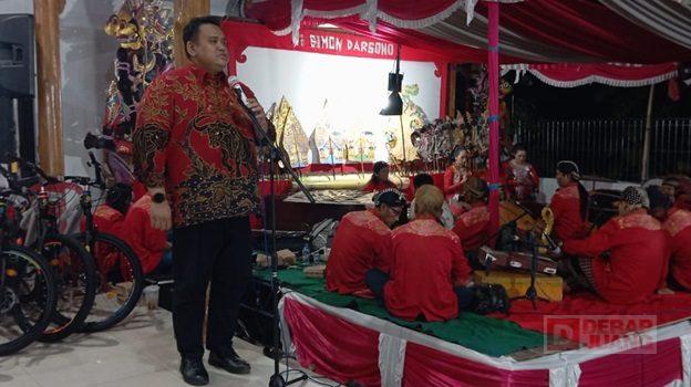 Puncak Bulan Bung Karno, DPC PDI Perjuangan Sragen Gelar Pagelaran Wayang&nbsp;Kulit