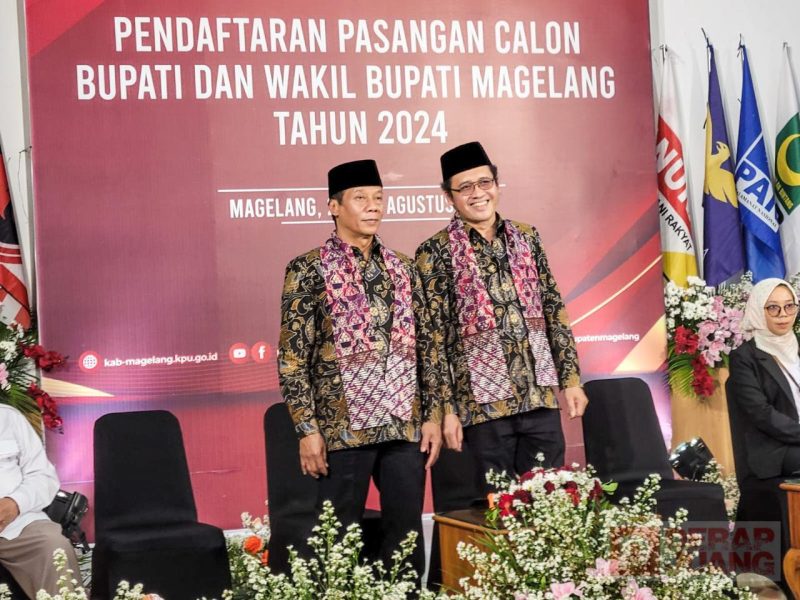Pasangan Grengseng – Sahid Resmi Maju Kontestasi Pilkada Magelang&nbsp;2024