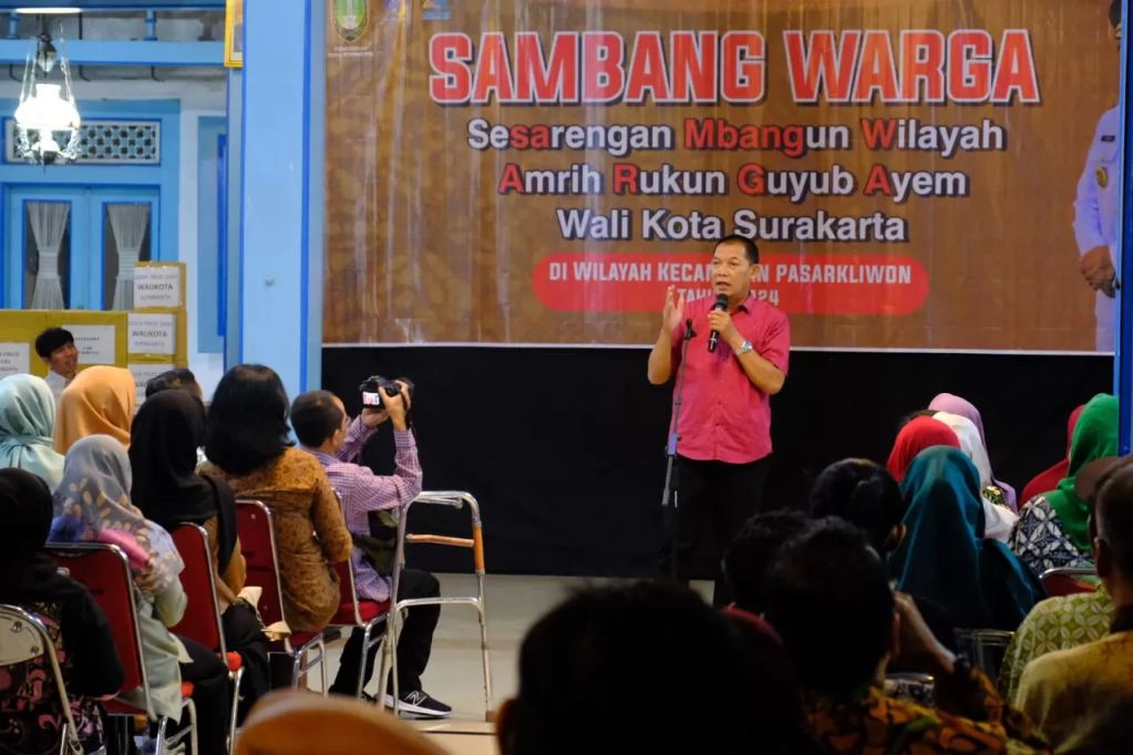 Pemkot Solo Gelar Sambang Warga, Wali Kota Teguh Respons Cepat Keluhan Masyarakat