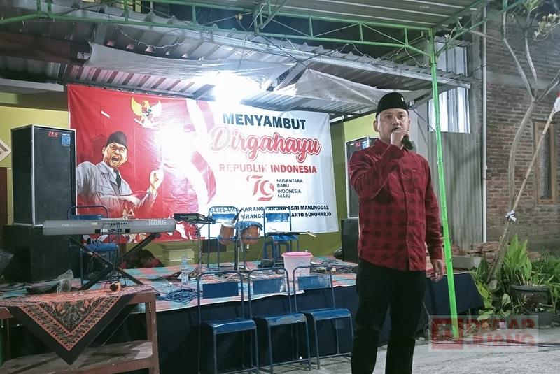 Anton Hadiri Acara Karang Taruna Sambut HUT ke79 RI